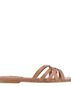 Nine West Halen Flat Slide Sandals Mules & Slides