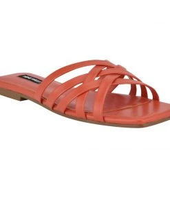 Nine West Halen Flat Slide Sandals Color Pop 8 Nine West Halen Flat Slide Sandals Color Pop
