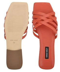 Nine West Halen Flat Slide Sandals Color Pop 11 Nine West Halen Flat Slide Sandals Color Pop