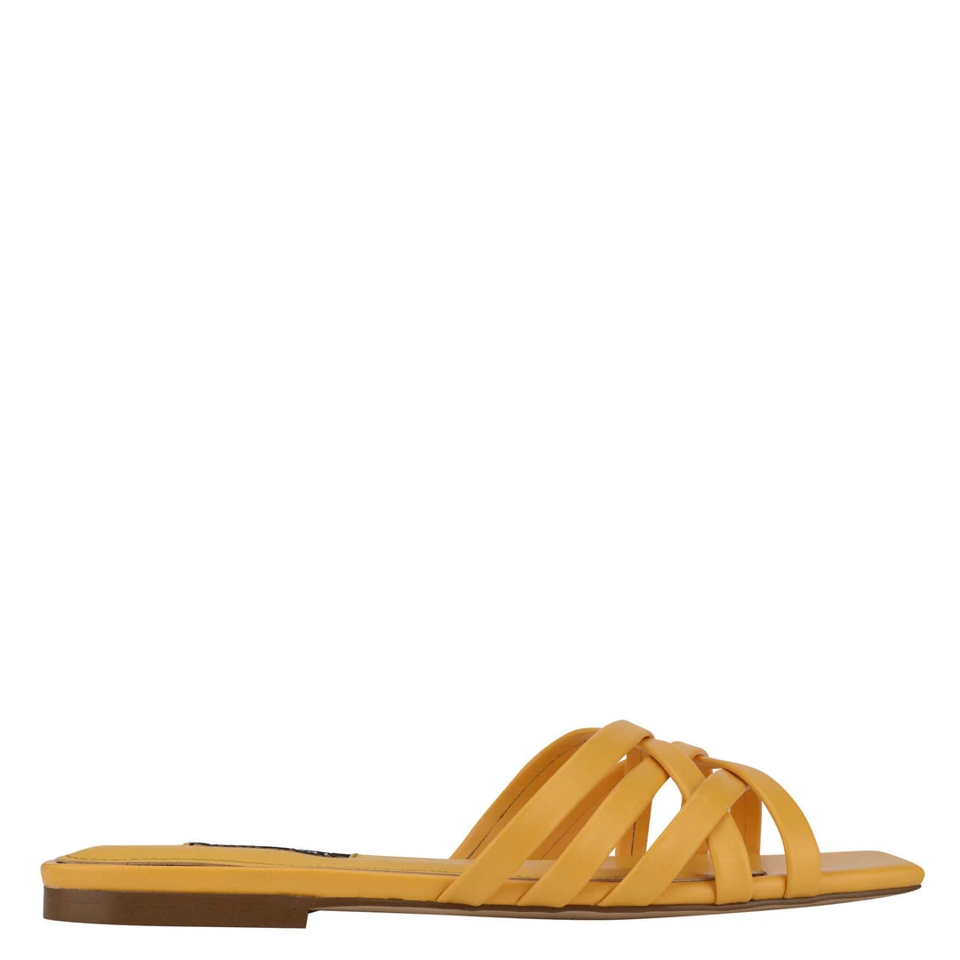 Nine West Halen Flat Slide Sandals Color Pop 3 Nine West Halen Flat Slide Sandals Color Pop