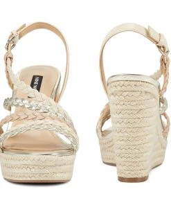 Nine West Weave Got You Halsee Espadrille Wedge Sandals