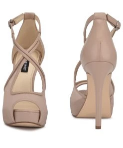 Nine West Hanya Peep Toe Platform Pumps 10 Nine West Hanya Peep Toe Platform Pumps