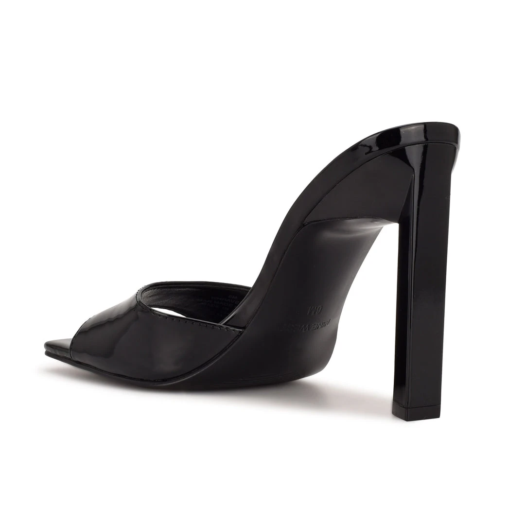Nine West Heel Appeal Haveit Heeled Slide Sandals 5 Nine West Heel Appeal Haveit Heeled Slide Sandals
