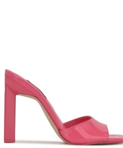 Nine West Haveit Heeled Slide Sandals Color Pop