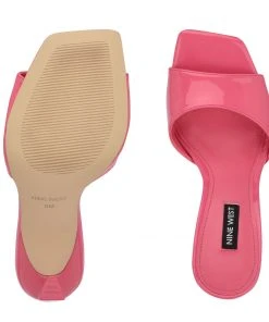 Nine West Haveit Heeled Slide Sandals Color Pop 11 Nine West Haveit Heeled Slide Sandals Color Pop