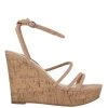 Nine West Havi Ankle Wrap Cork Wedge Sandals Lace It Up 1 Nine West Havi Ankle Wrap Cork Wedge Sandals Lace It Up