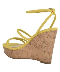Nine West Lace It Up Havi Ankle Wrap Cork Wedge Sandals 9 Nine West Lace It Up Havi Ankle Wrap Cork Wedge Sandals