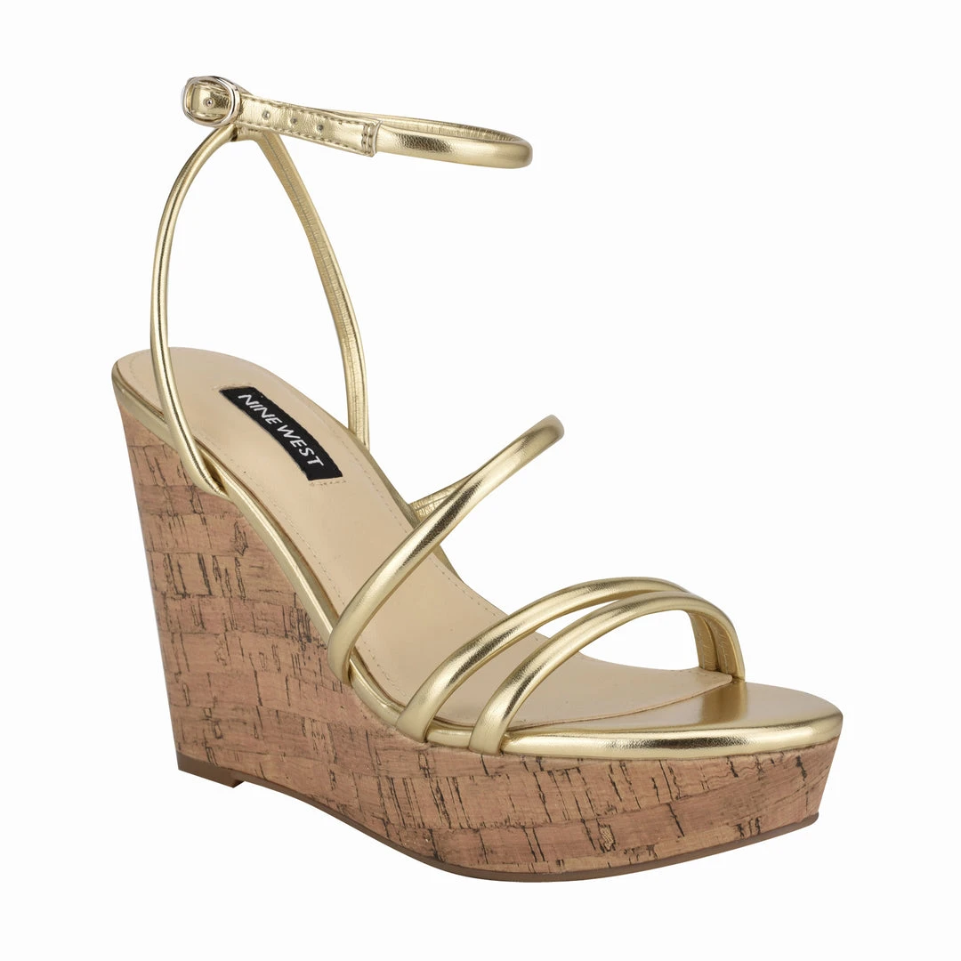 Nine West Havi Ankle Wrap Cork Wedge Sandals 4 Nine West Havi Ankle Wrap Cork Wedge Sandals