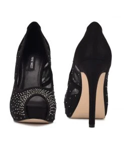 Nine West High Impact Platforms Hizzie Peep Toe Platform Pumps 10 Nine West High Impact Platforms Hizzie Peep Toe Platform Pumps