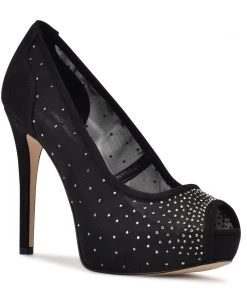 Nine West High Impact Platforms Hizzie Peep Toe Platform Pumps 8 Nine West High Impact Platforms Hizzie Peep Toe Platform Pumps