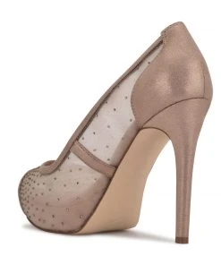 Nine West Hizzie Peep Toe Platform Pumps High Impact Platforms