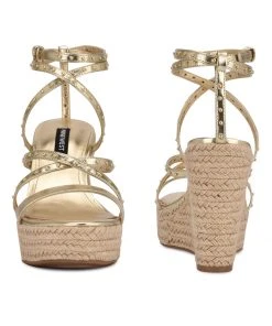 Nine West Weave Got You Hunda Espadrille Wedge Sandals