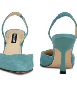 Nine West Hurry Snip Toe Heeled Slingbacks 10 Nine West Hurry Snip Toe Heeled Slingbacks