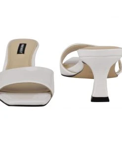 Nine West Indra Heeled Slide Sandals Heel Appeal