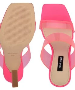 Nine West Color Pop Instaa Heeled Slide Sandals 11 Nine West Color Pop Instaa Heeled Slide Sandals