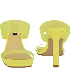 Nine West Instaa Heeled Slide Sandals Color Pop