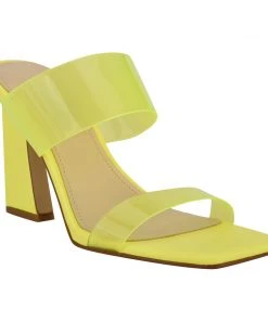 Nine West Instaa Heeled Slide Sandals Color Pop