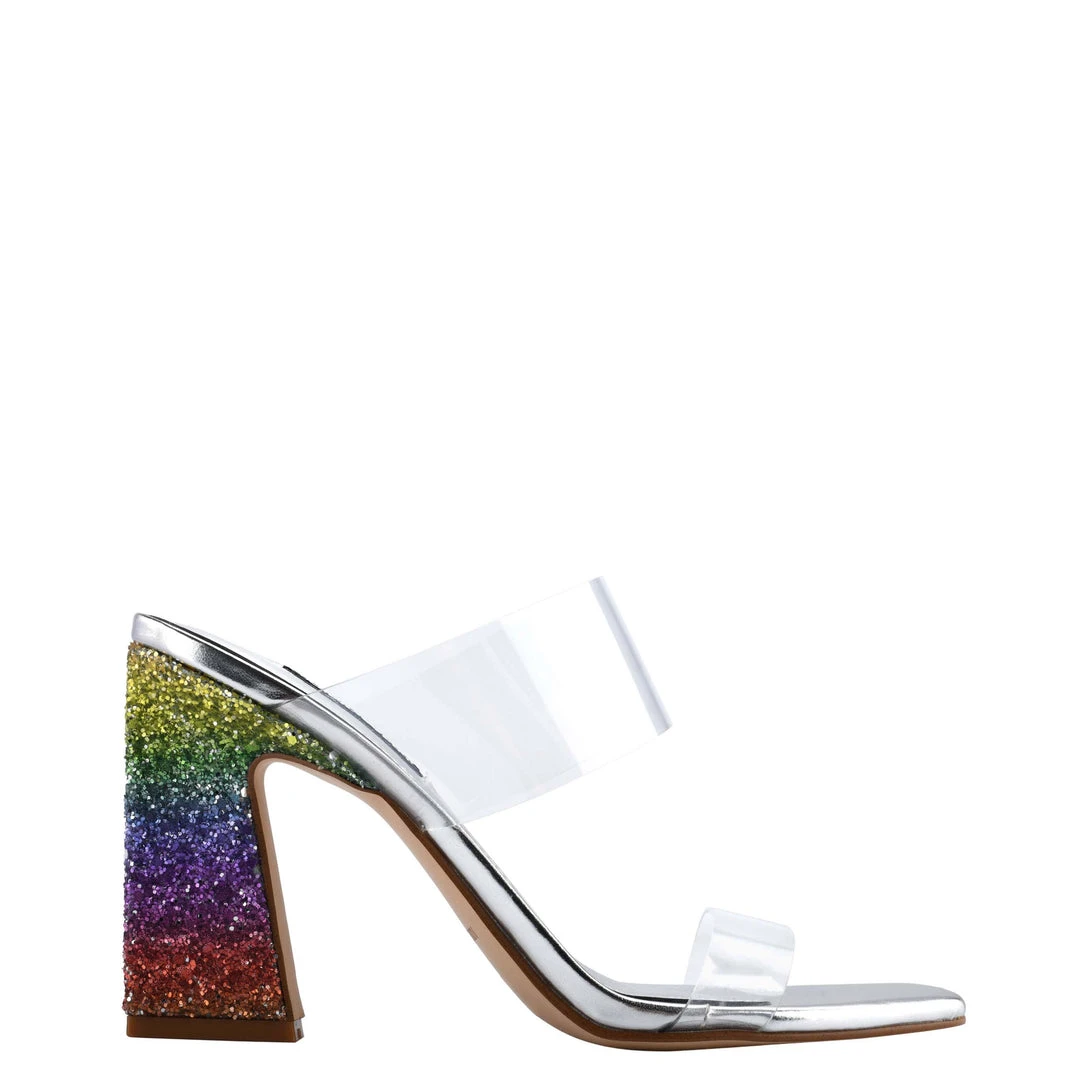 Nine West Color Pop Instaa Heeled Slide Sandals 3 Nine West Color Pop Instaa Heeled Slide Sandals