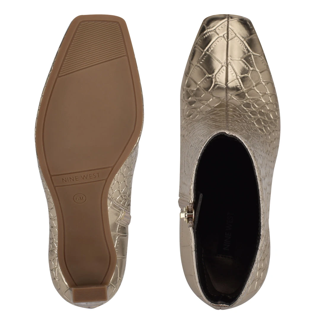 Nine West Jozy Heeled Booties Metallic Mindset 8 Nine West Jozy Heeled Booties Metallic Mindset