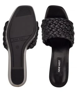 Nine West Kat Platform Slide Sandals Weave Got You