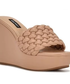 Nine West Kat Platform Slide Sandals