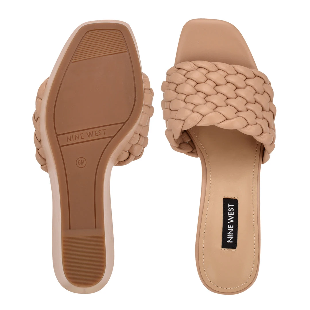 Nine West Kat Platform Slide Sandals 7 Nine West Kat Platform Slide Sandals