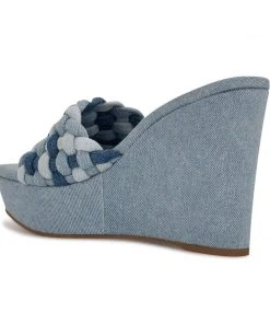 Nine West Kat Platform Slide Sandals 9 Nine West Kat Platform Slide Sandals