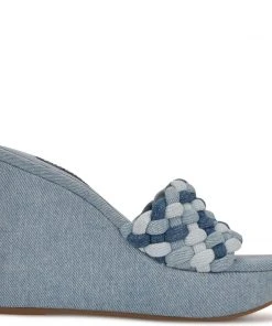 Nine West Kat Platform Slide Sandals