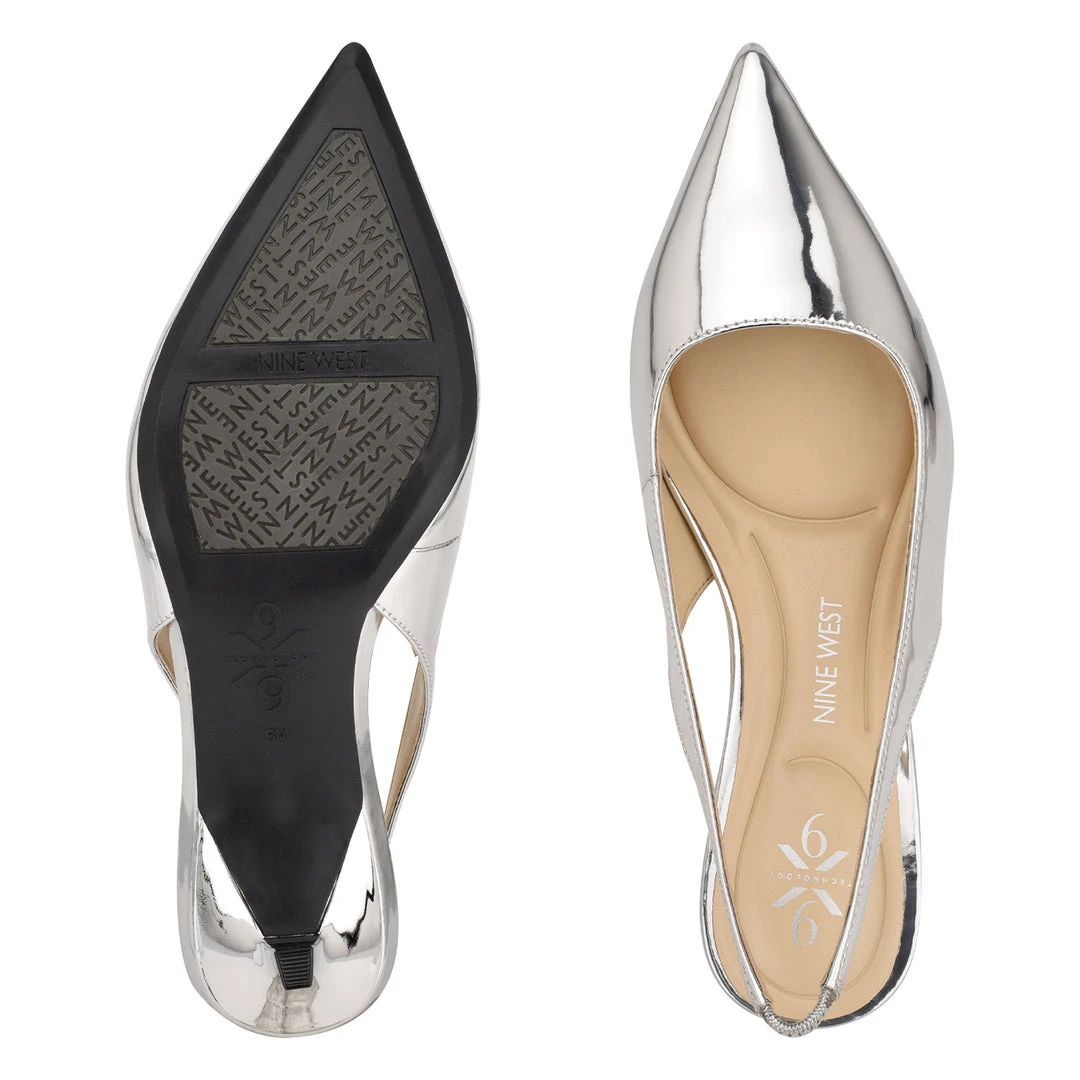 Nine West Kately 9x9 Slingback Pumps Metallic Mindset 7 Nine West Kately 9x9 Slingback Pumps Metallic Mindset