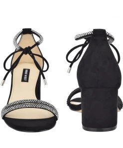 Nine West Heels Keiko Ankle Tie Dress Sandals 12 Nine West Heels Keiko Ankle Tie Dress Sandals