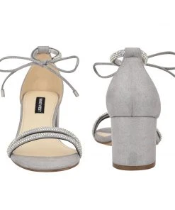 Nine West Keiko Ankle Tie Dress Sandals Heels 12 Nine West Keiko Ankle Tie Dress Sandals Heels