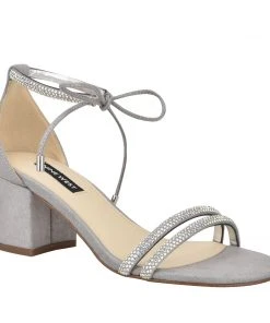 Nine West Keiko Ankle Tie Dress Sandals Heels 9 Nine West Keiko Ankle Tie Dress Sandals Heels