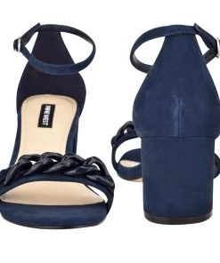 Nine West Kimba Ankle Strap Block Heel Sandals 10 Nine West Kimba Ankle Strap Block Heel Sandals