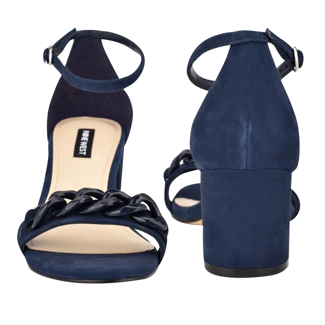 Nine West Kimba Ankle Strap Block Heel Sandals 6 Nine West Kimba Ankle Strap Block Heel Sandals