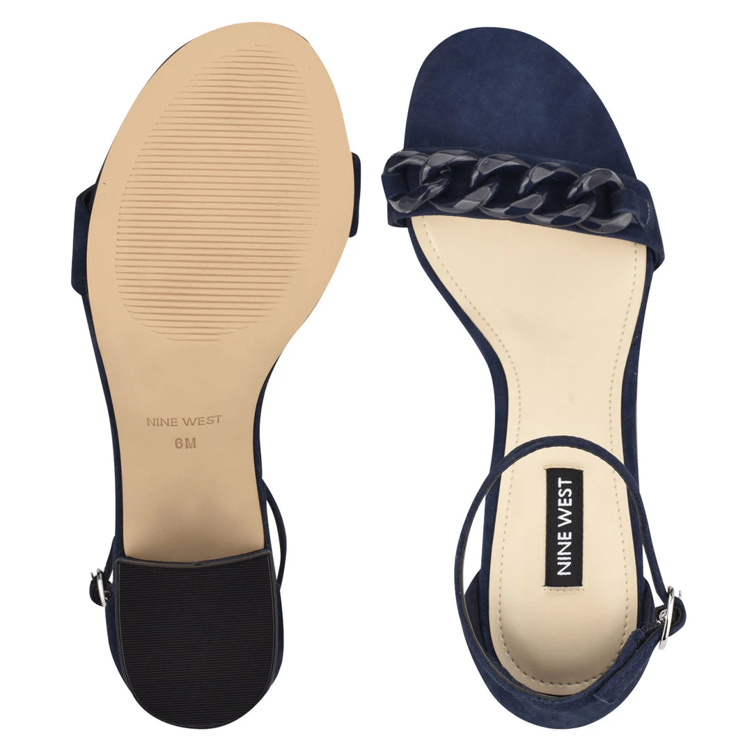 Nine West Kimba Ankle Strap Block Heel Sandals 7 Nine West Kimba Ankle Strap Block Heel Sandals