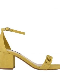 Nine West Kimba Ankle Strap Block Heel Sandals