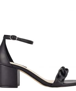 Nine West Kimba Ankle Strap Block Heel Sandals