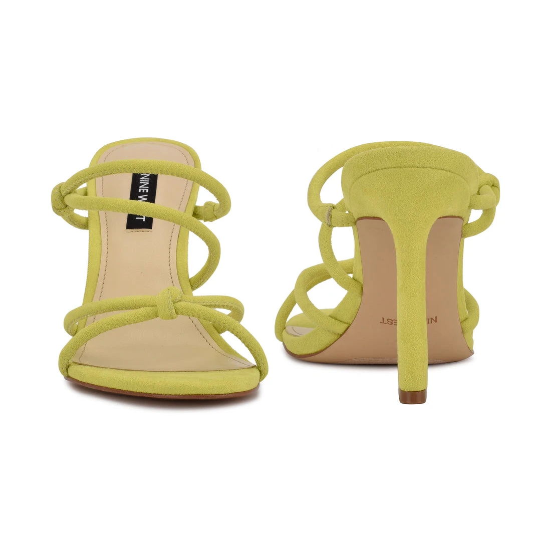 Nine West Y2K Revival Kims Heeled Slide Sandals 6 Nine West Y2K Revival Kims Heeled Slide Sandals