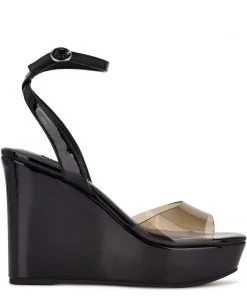 Nine West Klear Platform Ankle Strap Sandals