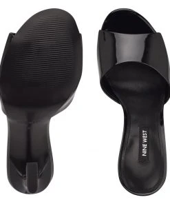 Nine West Kool Heeled Slide Sandals 11 Nine West Kool Heeled Slide Sandals