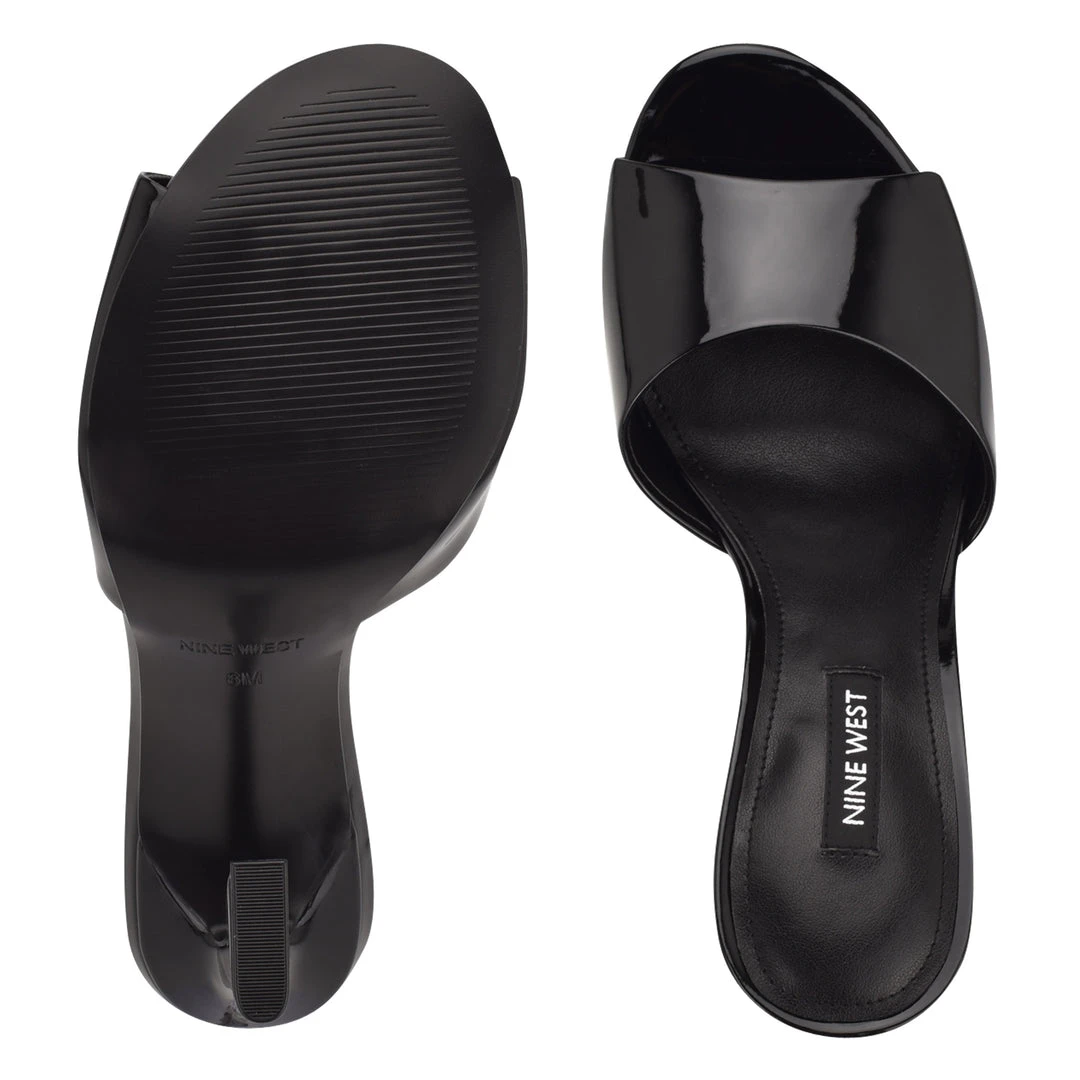 Nine West Kool Heeled Slide Sandals 7 Nine West Kool Heeled Slide Sandals