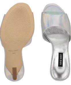 Nine West Kool Heeled Slide Sandals 11 Nine West Kool Heeled Slide Sandals