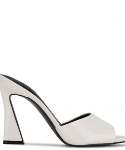 Nine West Kool Heeled Slide Sandals Heel Appeal