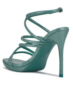 Nine West Lexy Ankle Strap Heeled Sandals Y2K Revival 9 Nine West Lexy Ankle Strap Heeled Sandals Y2K Revival