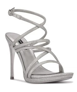 Nine West Y2K Revival Lexy Ankle Strap Heeled Sandals