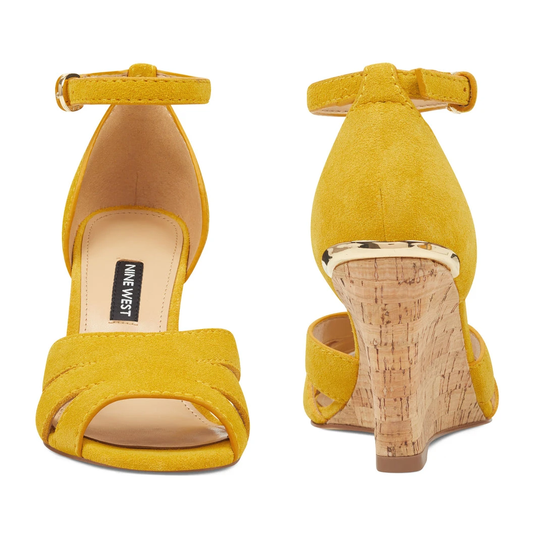 Nine West Weave Got You Lilly Wedge Sandals 7 Nine West Weave Got You Lilly Wedge Sandals