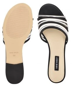 Nine West Links Flat Slide Sandals Metallic Mindset 11 Nine West Links Flat Slide Sandals Metallic Mindset