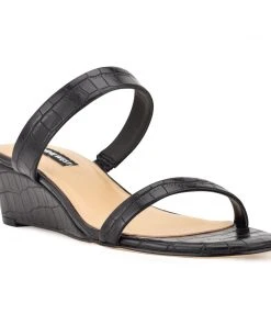 Nine West Weave Got You Linna Wedge Sandals 8 Nine West Weave Got You Linna Wedge Sandals
