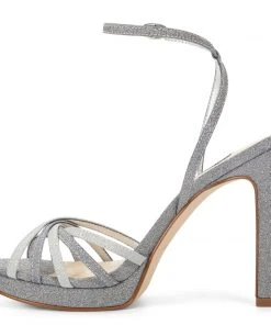 Nine West Lorelle Strappy Dress Sandals Metallic Mindset