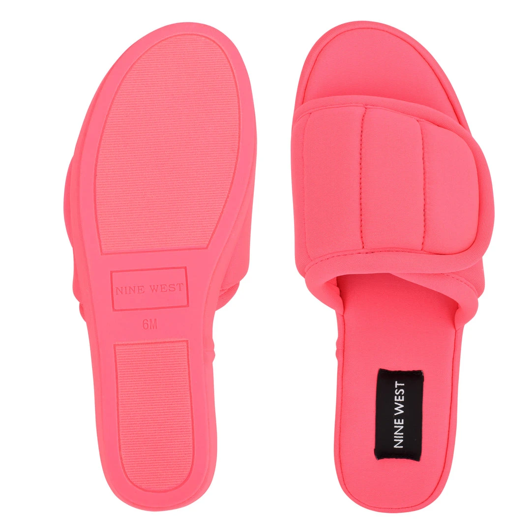 Nine West High Impact Platforms Lounge Platform Slide Sandals 7 Nine West High Impact Platforms Lounge Platform Slide Sandals